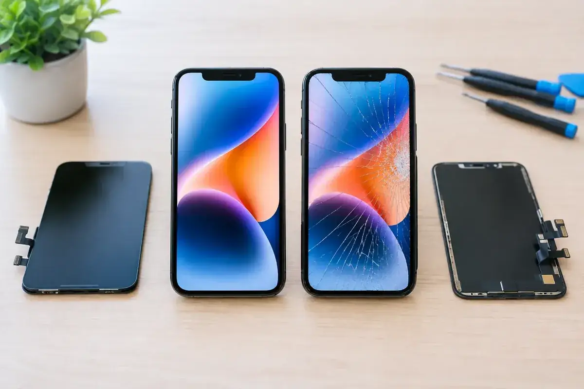 Original Versus Aftermarket iPhone Screens — repair article illustration