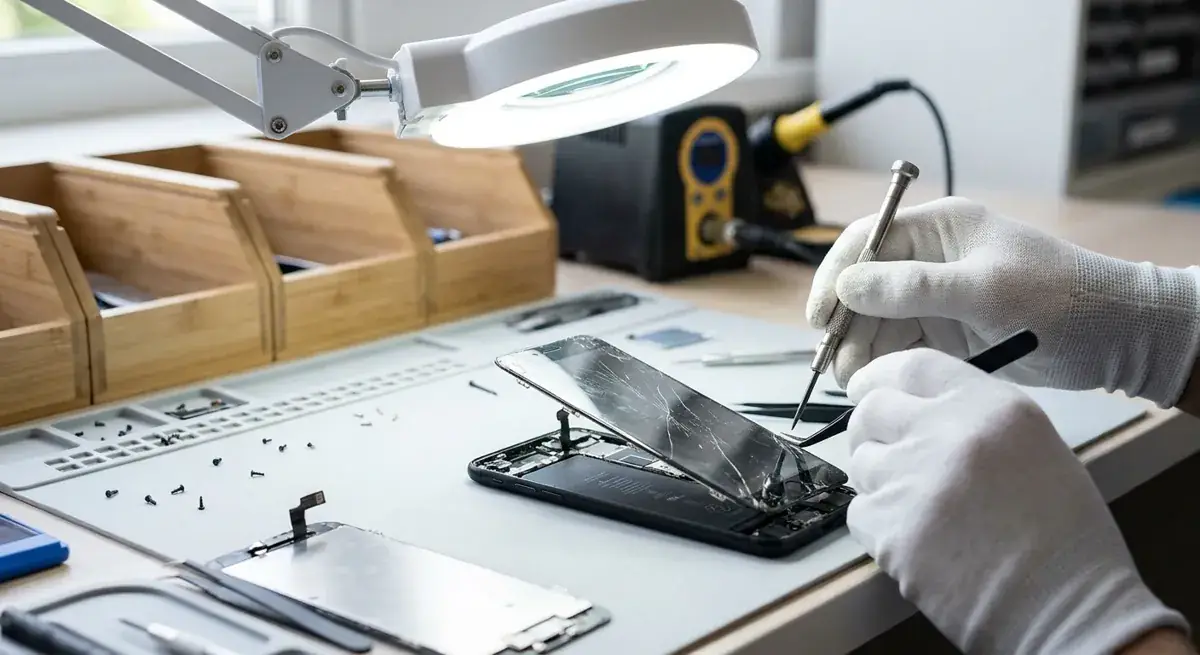 iPhone repair at the iBrokeIt.es workshop in Fuengirola — iPhone 17 Pro Max Repair Cost: Screen and Battery
