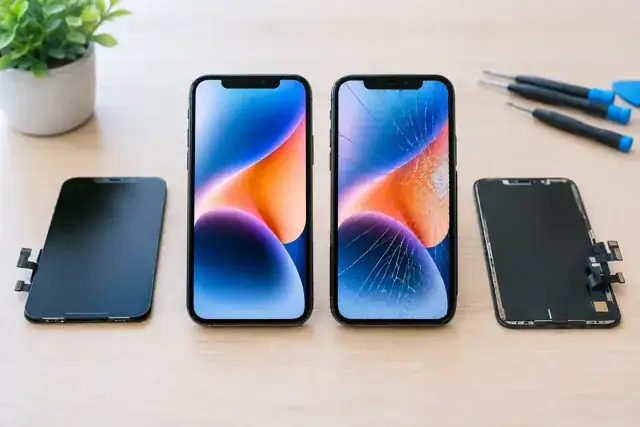 Original Versus Aftermarket iPhone Screens — repair article illustration
